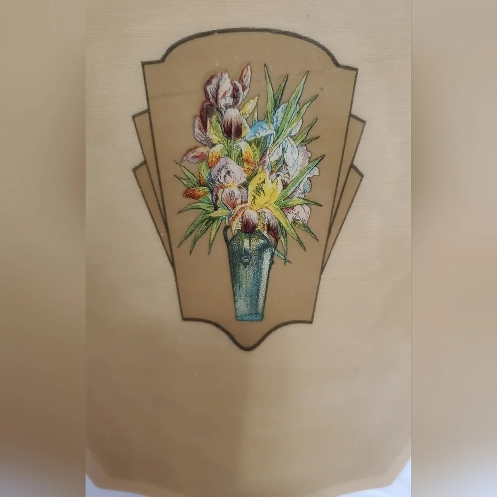 Vintage DuPont Lucite Vanity Set Mirror Brush Comb Floral Art Deco Boudoir - Picture 16 of 16